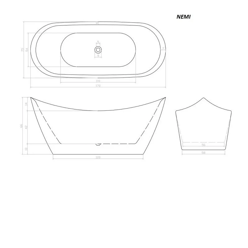 Акриловая ванна Cerutti Spa CT9319 белый