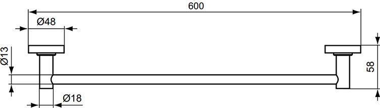 Полотенцедержатель Ideal Standard IOM 60 см