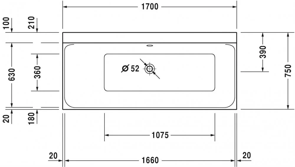 Акриловая ванна Duravit P3 Comforts 700375000000000/790100000000000 белый