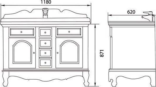 Столешница Demax Неаполь DT8507 jazz white