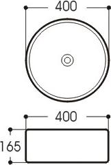 Раковина накладная Aquatek 40x40 AQ5118-00, белый