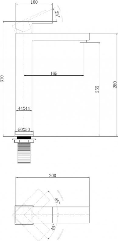 Смеситель для раковины Abber Daheim AF8211, хром