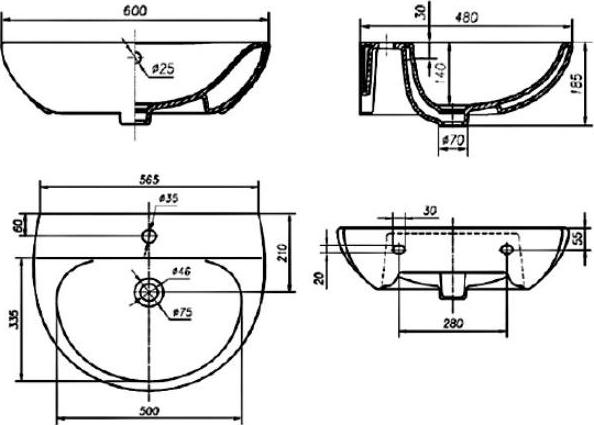 Раковина IFO Frisk RS020600000 60 см