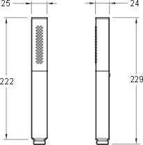 Ручной душ Jacob Delafon Shift Ellipse E14788-CP