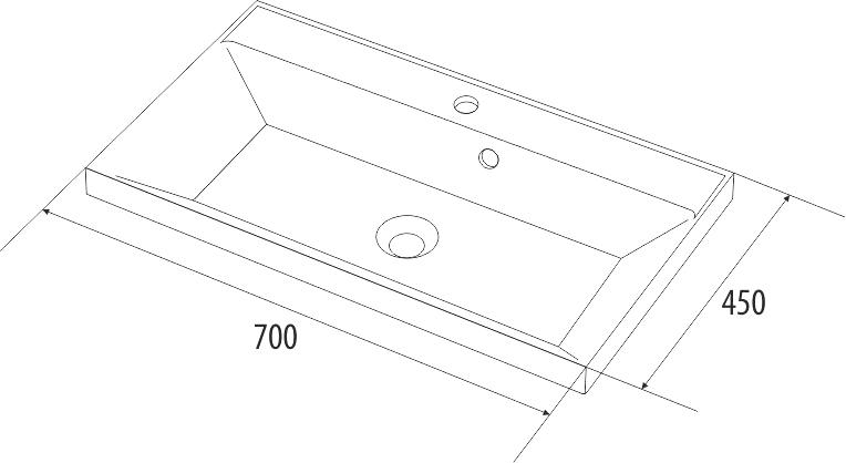 Мебельная раковина Iddis 0067000i28