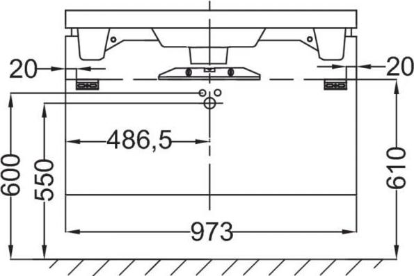 Тумба под раковину 95 см Jacob Delafon Reve EB1136-G95 зелёный