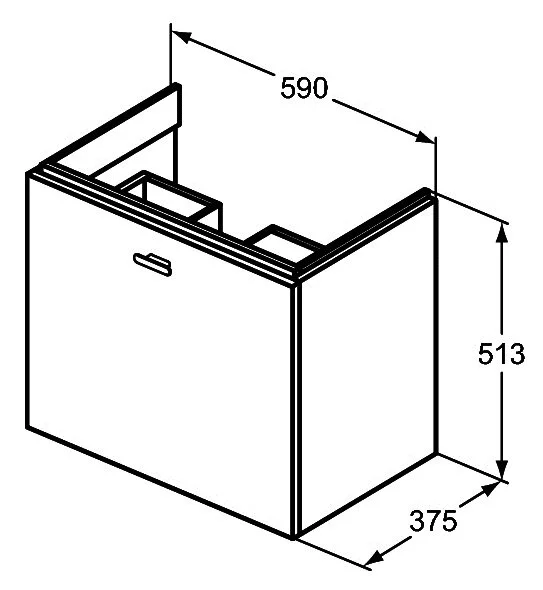 Тумба под раковину Ideal Standard Connect E0315WG белый