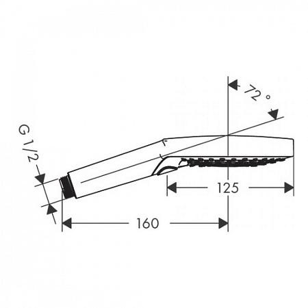 Душевая лейка Hansgrohe Raindance Select 26530340 шлифованный хром