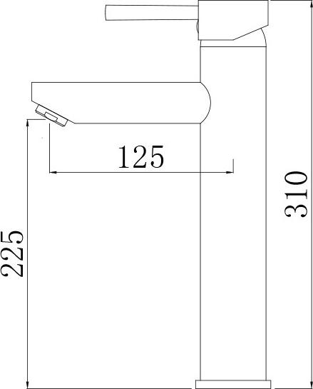 Смеситель для раковины Comforty FC018B-CMT 00004149948, черный матовый