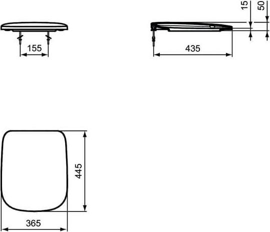 Крышка-сиденье для унитаза Ideal Standard Esedra T318201