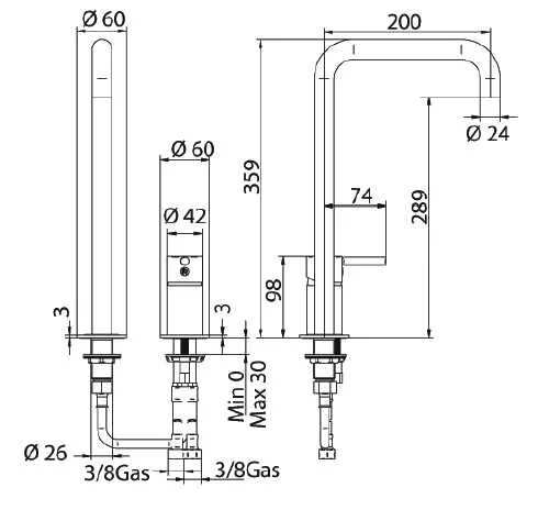 Смеситель для раковины Bandini Stel 941320PN00 хром