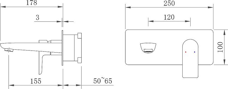 Смеситель для раковины Berges Wasserhaus Ventas S 076005, хром