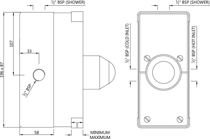 Встраиваемый корпус смесителя Artize Confluence CNF-CHR-69065C