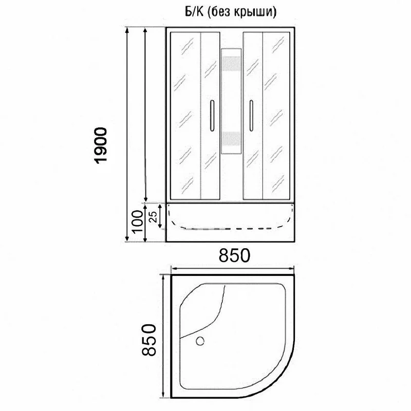 Душевая кабина Parly Effect TMF911