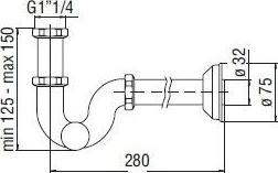 Сифон для раковины Nobili AV00105/2CR, хром