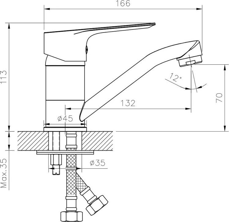 Смеситель для раковины Rossinka RS27-22