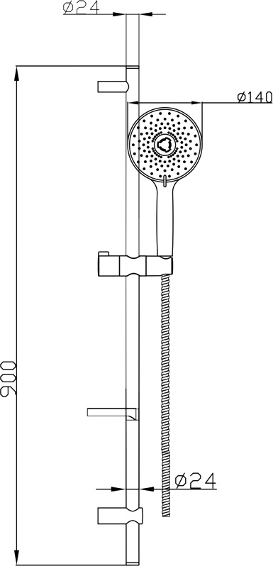 Душевой гарнитур Paulmark Hohe PM6009