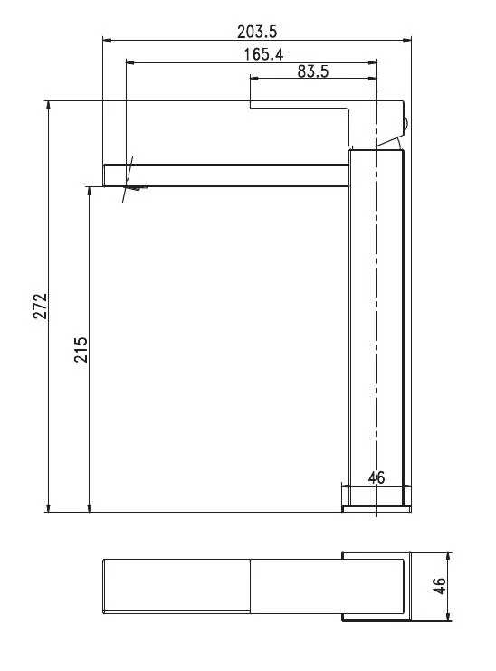 Смеситель для раковины Aquanet Blanco 261817 белый