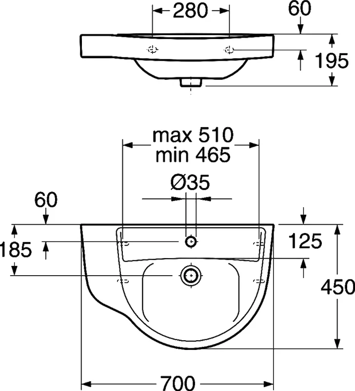 Раковина Gustavsberg Nordic L GB1127000109 белый