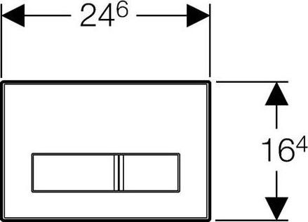 Кнопка смыва Geberit Sigma 50 115.788.SE.1, зеленый/сталь