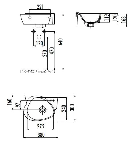 Раковина Creavit Cocuk CK035-00CB00E-FF00 белый