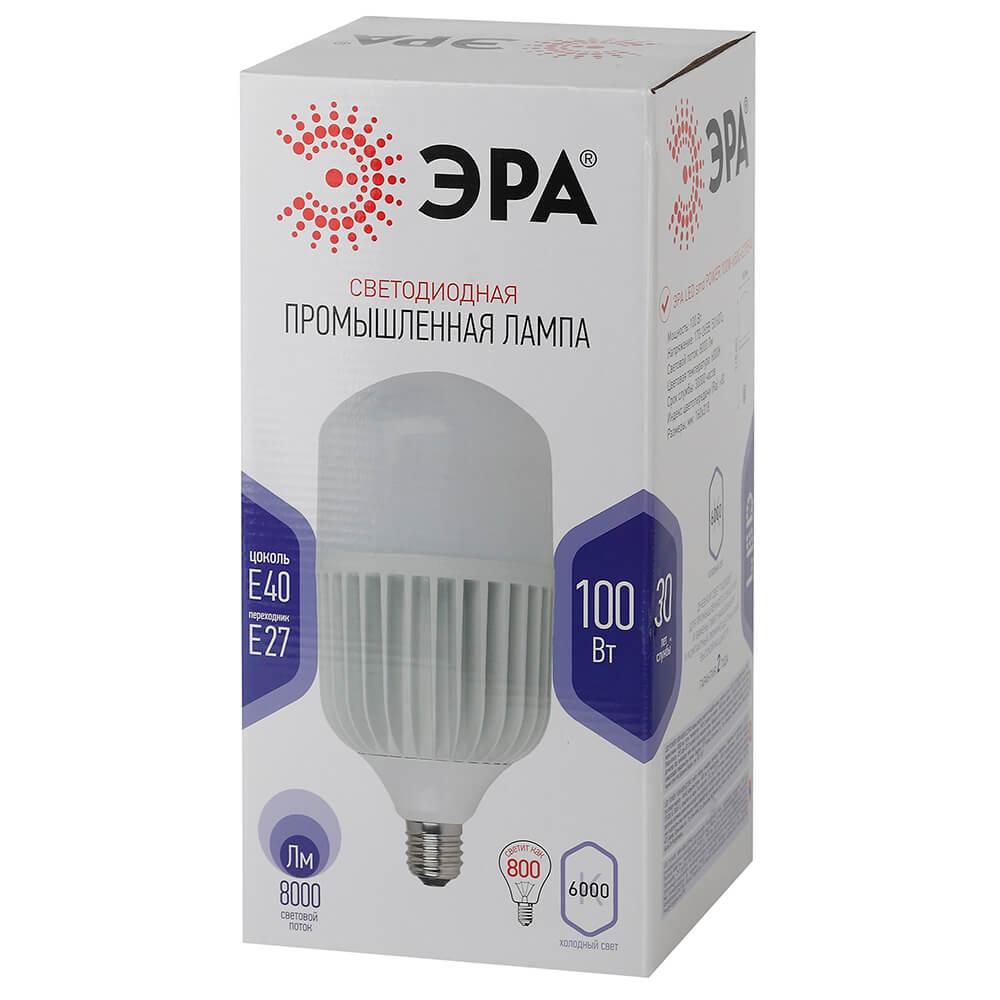 Лампа светодиодная ЭРА E40 100W 6500K матовая LED POWER T160-100W-6500-E27/E40 Б0032090