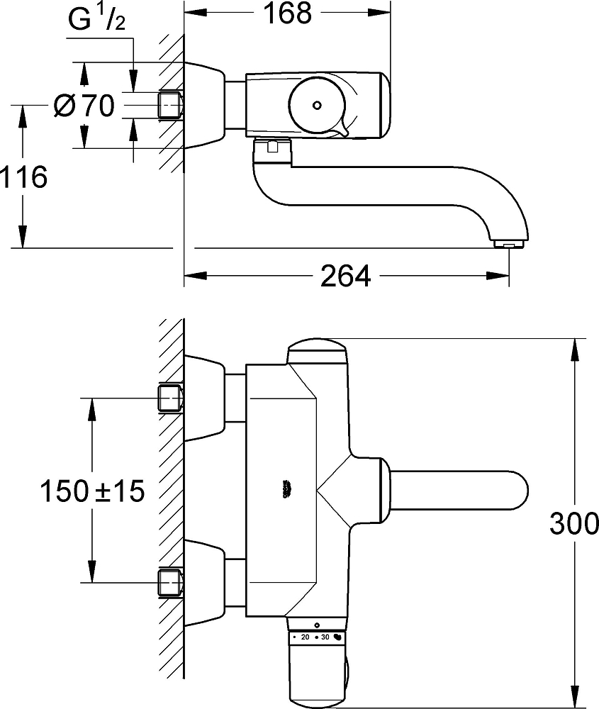 Смеситель для раковины Grohe Europlus E 36239001