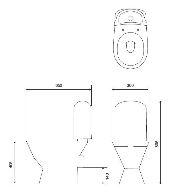 Напольный унитаз Iddis Skif SKI2PSCi24 крышка микролифт