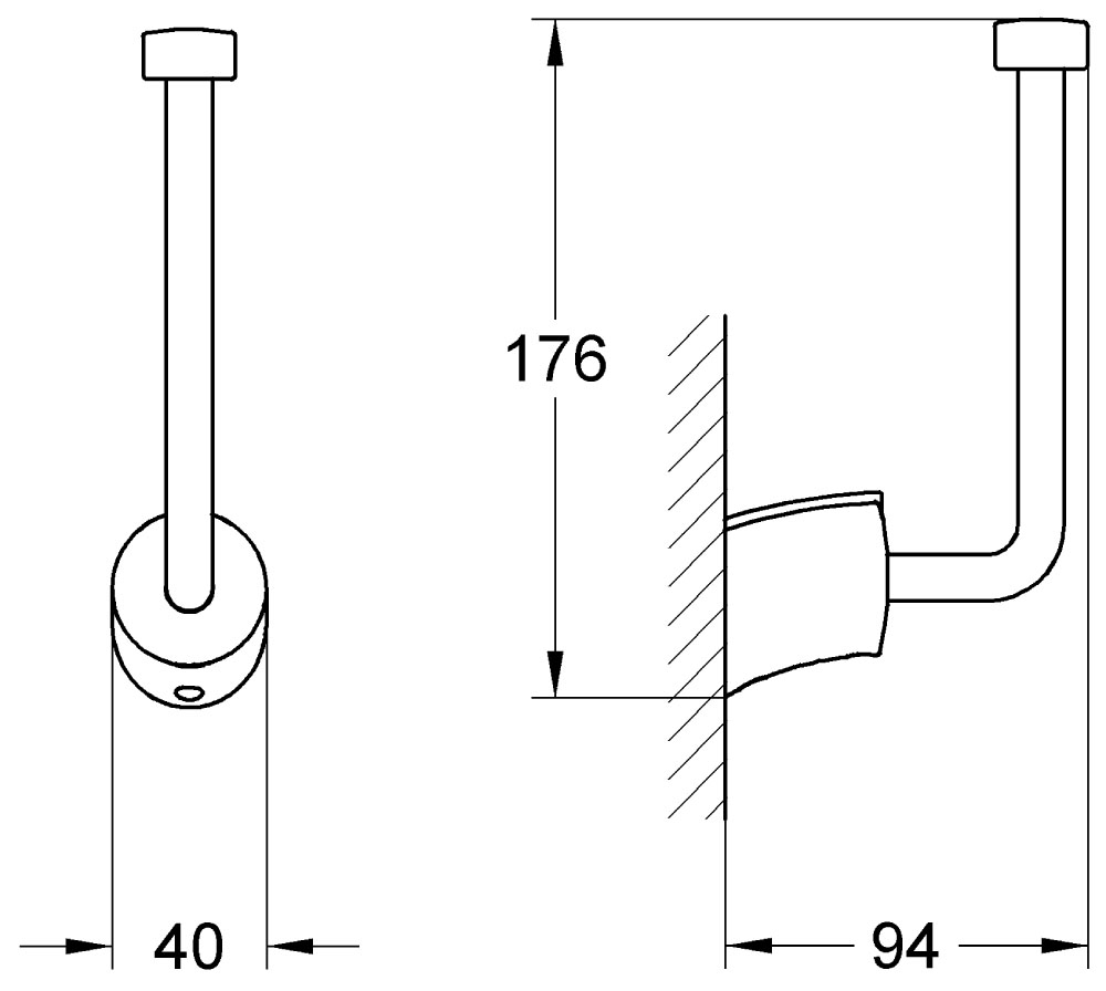 Держатель туалетной бумаги Grohe Tenso 40297001