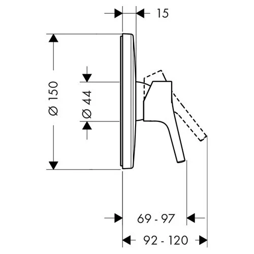 Душ гигиенический Hansgrohe Talis S 72606000/13620180/32128000/27453000 хром