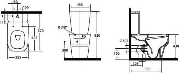 Унитаз-компакт Ideal Standard Imagine T312701 с крышкой-сиденьем микролифт