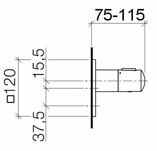 Смеситель для душа Dornbracht Square 36 416 910-00 хром