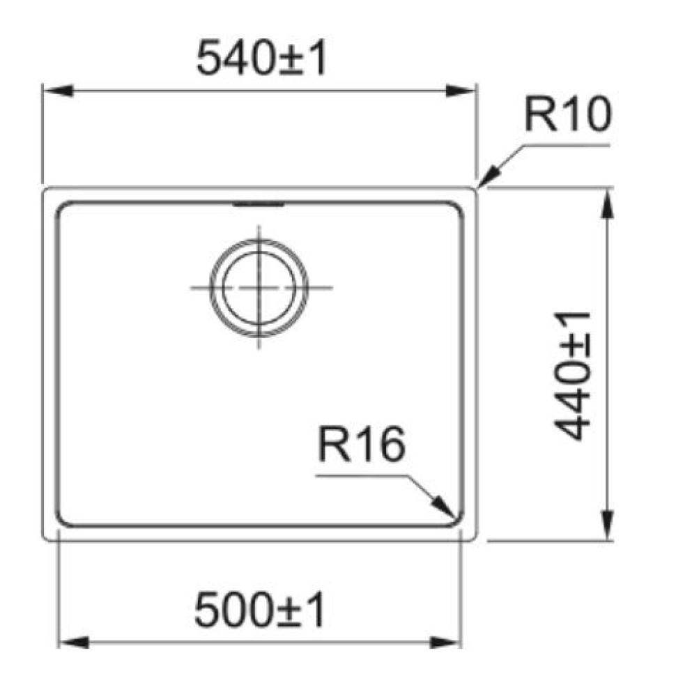 Кухонная мойка Franke Felix FEX 110-50 122.0689.808, полированная сталь