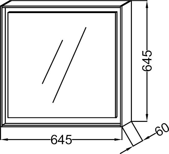 Зеркало Jacob Delafon Rythmik Pure EB1772-M43