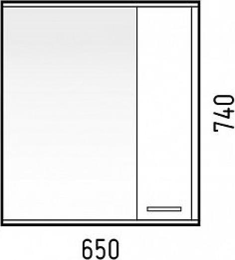 Зеркало-шкаф Corozo Лорена 65 SD-00000295 с подсветкой, бежевый