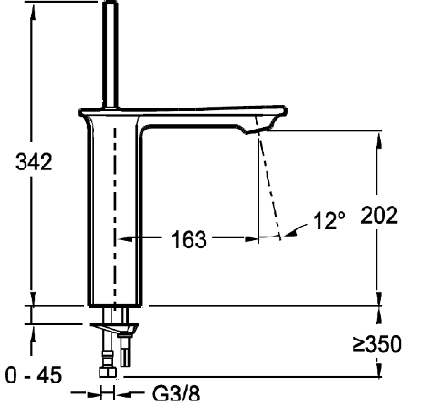 Смеситель для раковины Jacob Delafon Stance E14761-CP