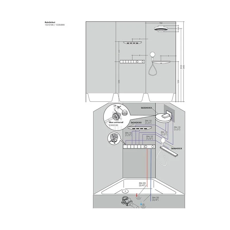 Смеситель для душа Hansgrohe RainSelect 15384340 черный