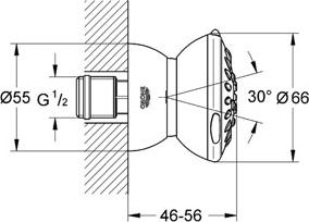 Боковой душ Grohe Movario Dual 28514000