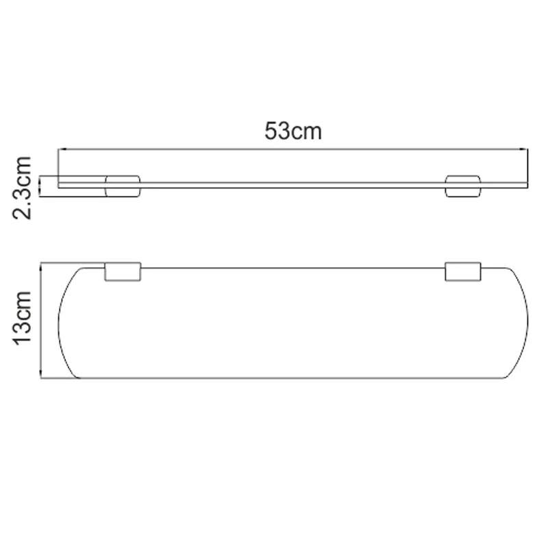 Полка WasserKRAFT Sauer K-7900 K-7924 золото;белый