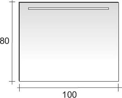 Зеркало Riho 100x80 F41310008031 с подсветкой