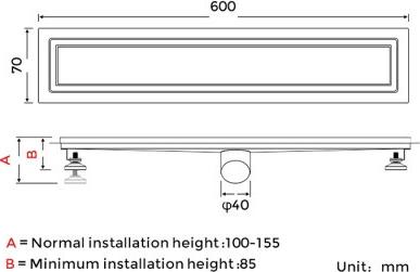 Душевой трап Gappo G86007-4