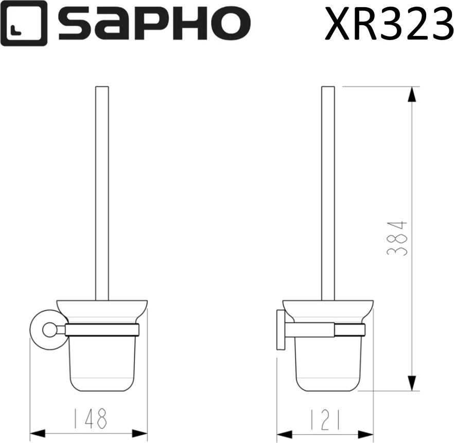 Ёршик Sapho X-Round XR323, хром