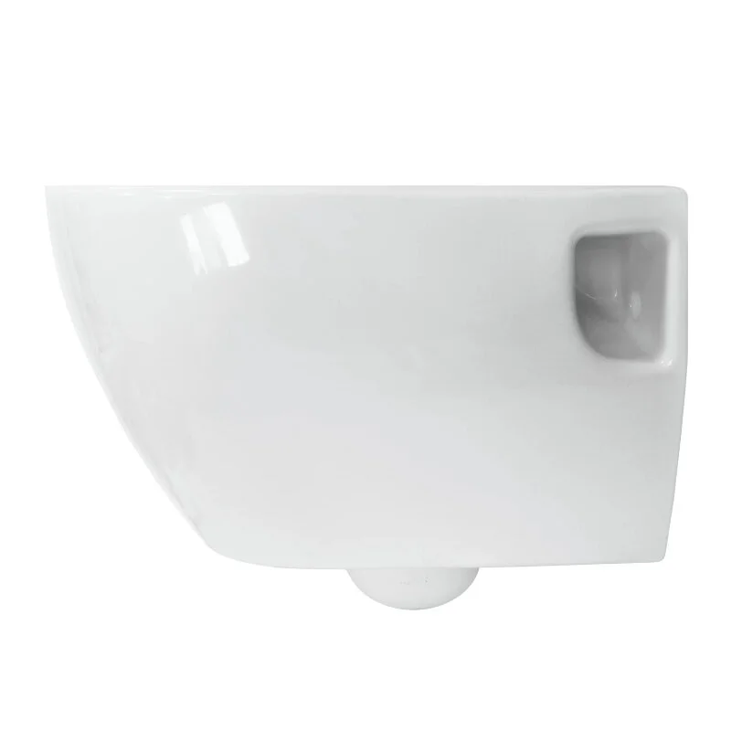 Унитаз подвесной Sanita Luxe Art WC.WH/Art/SlimDM.Rim/WHT.G/S1, безободковый, крышка микролифт, цвет белый