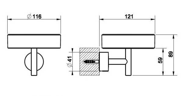 Мыльница Gessi Minix 15501-031 хром