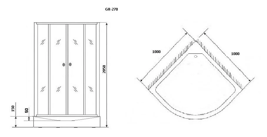 Душевая кабина Grossman GR GR270