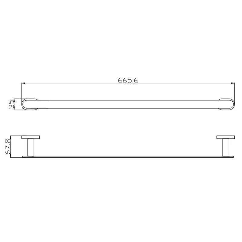 Полотенцедержатель Rav-Slezak Yukon YUA0701/65CB хром;белый