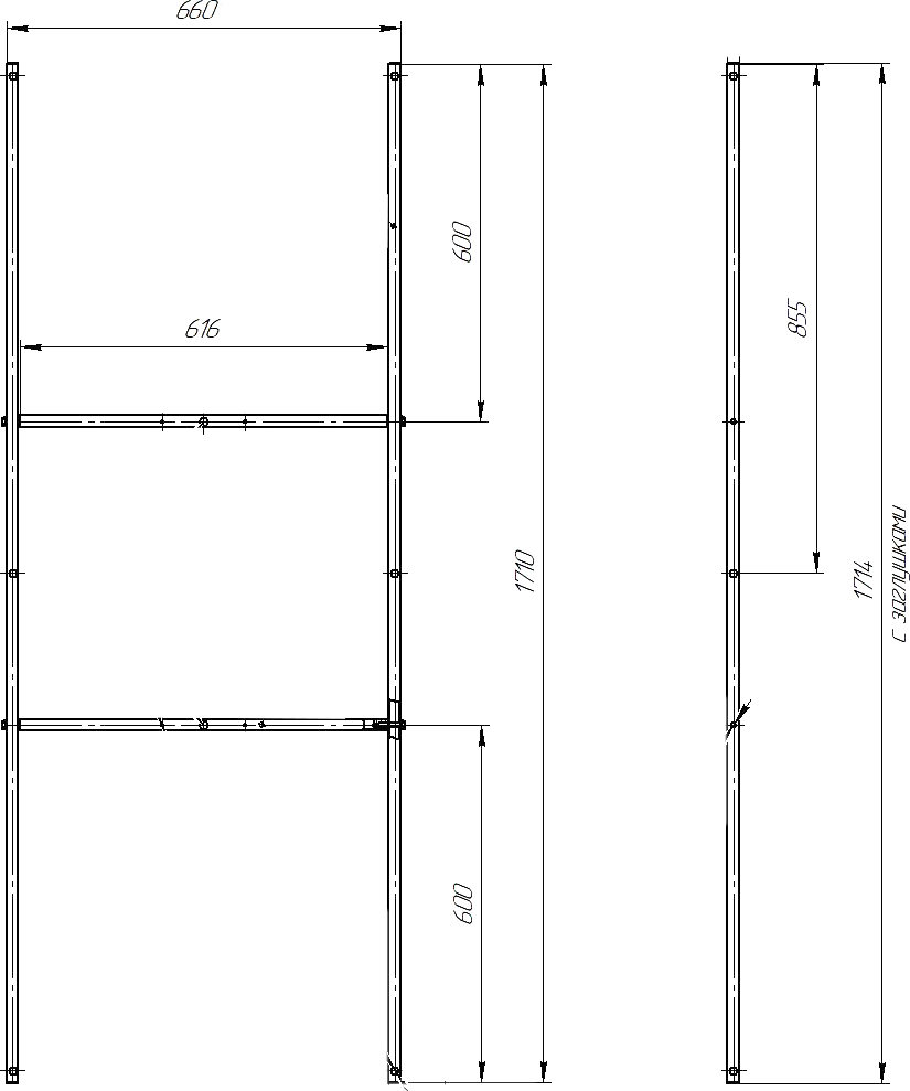 Акриловая ванна STWORKI Эстерсунд 175x70 см, с ножками