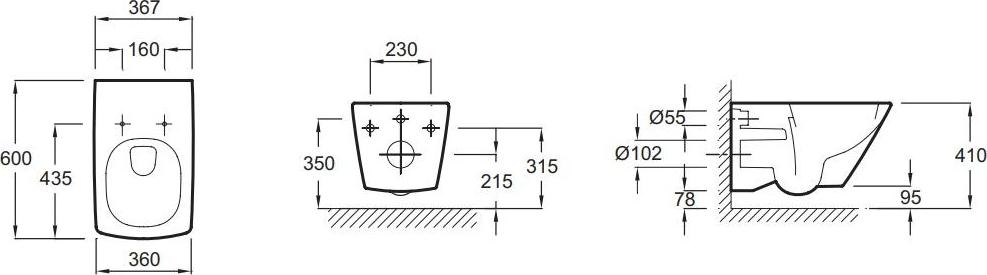 Комплект Jacob Delafon Escale E5504-NF/E1306-00