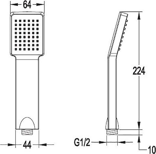 Смеситель на борт ванны Omnires Baretti BA7832BL, черный матовый