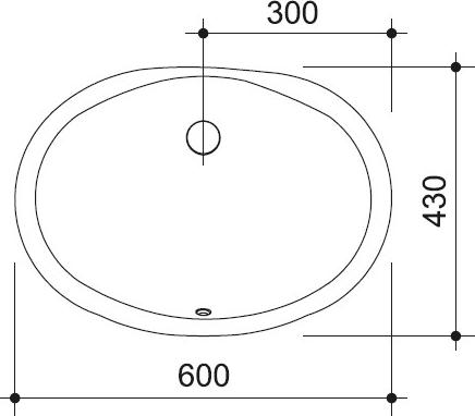 Раковина 60 см Caprigo 1447-538